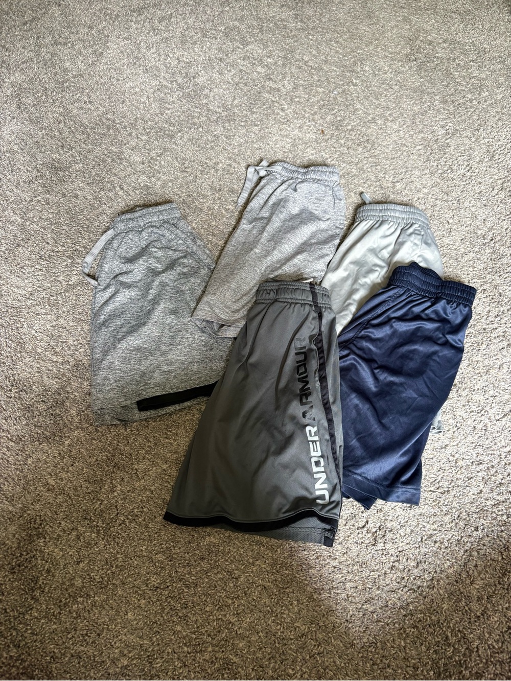Under Armour Gray and Navy Men's Athletic Shorts Bundle